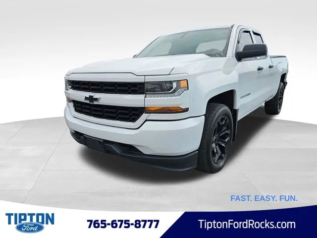 White 2018 Chevrolet Silverado 1500 Custom for sale in Tipton, IN