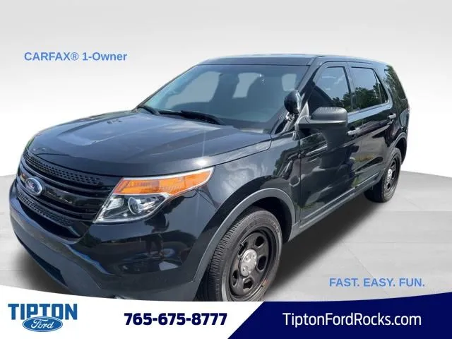 Black 2014 Ford Utility Police Interceptor for sale in Tipton, IN