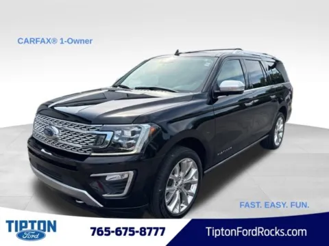 Black 2019 Ford Expedition Max Platinum for sale in Tipton, IN