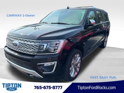 Black 2019 Ford Expedition Max Platinum for sale in Tipton, IN
