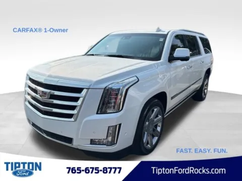 White 2019 Cadillac Escalade ESV Premium for sale in Tipton, IN