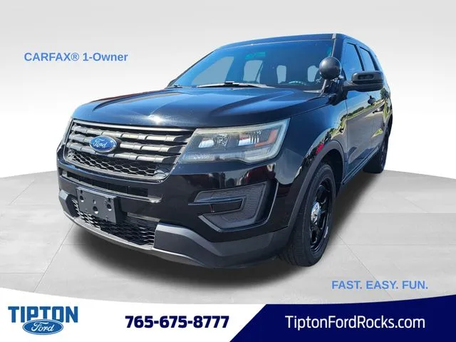 Black 2016 Ford Utility Police Interceptor for sale in Tipton, IN