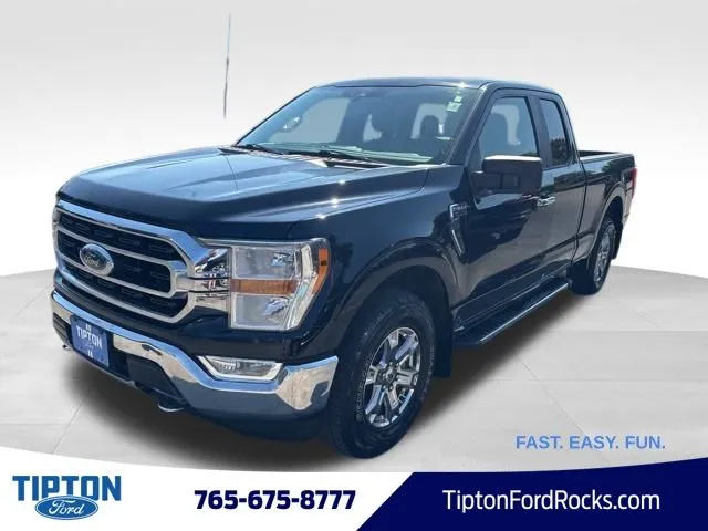Black 2021 Ford F-150 XLT for sale in Tipton, IN
