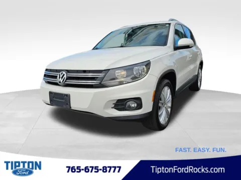 White 2012 Volkswagen Tiguan SE for sale in Tipton, IN