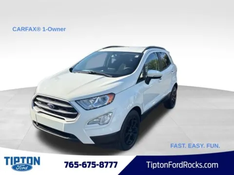 White 2020 Ford EcoSport SE for sale in Tipton, IN