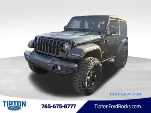 Black 2022 Jeep Wrangler Willys for sale in Tipton, IN