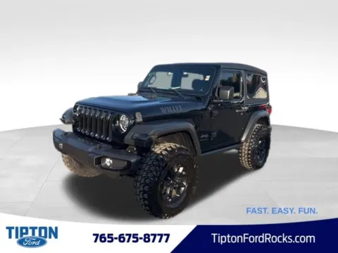Black 2022 Jeep Wrangler Willys for sale in Tipton, IN