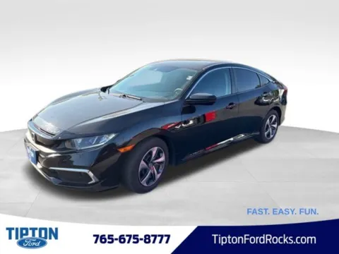 Black 2019 Honda Civic LX for sale in Tipton, IN