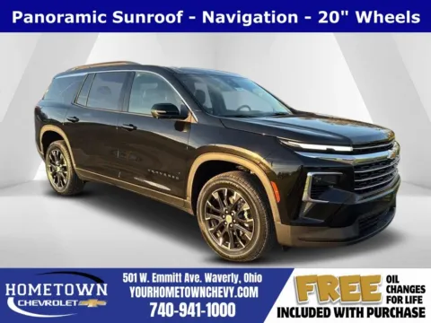 Black 2026 Chevrolet Traverse LT for sale in Waverly, OH