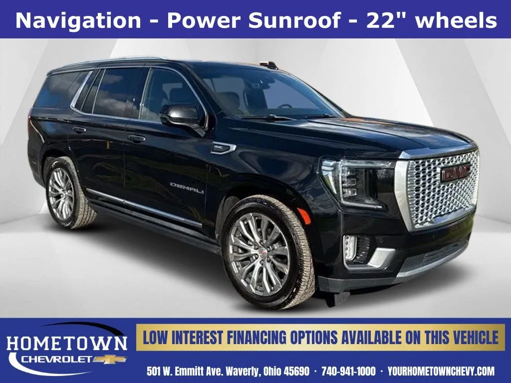 Black 2021 GMC Yukon Denali for sale in Waverly, OH