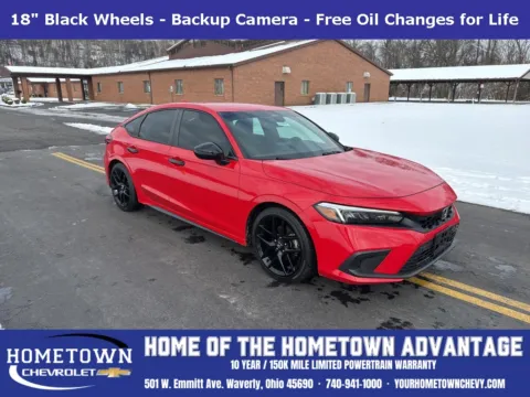 Red 2022 Honda Civic Sport for sale in Waverly, OH