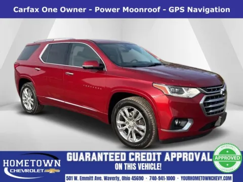 Red 2019 Chevrolet Traverse High Country for sale in Waverly, OH