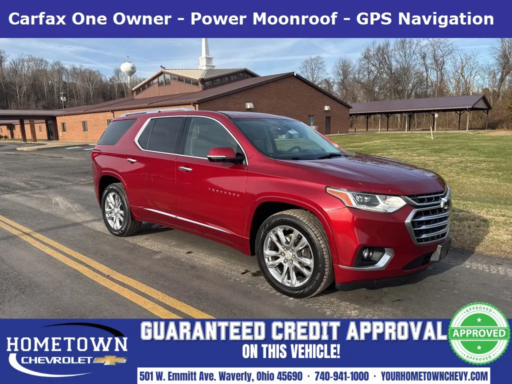 Red 2019 Chevrolet Traverse High Country for sale in Waverly, OH