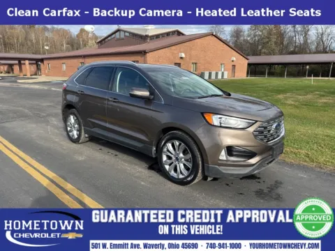 Gray 2019 Ford Edge Titanium for sale in Waverly, OH