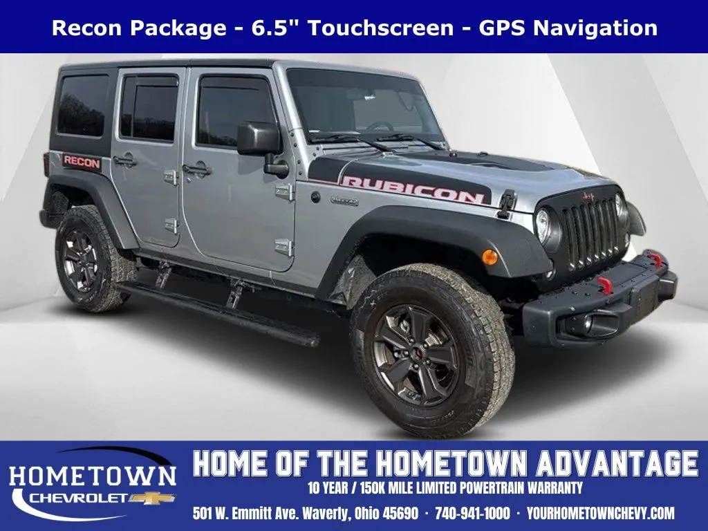 Silver 2017 Jeep Wrangler Unlimited Rubicon Recon for sale in Waverly, OH