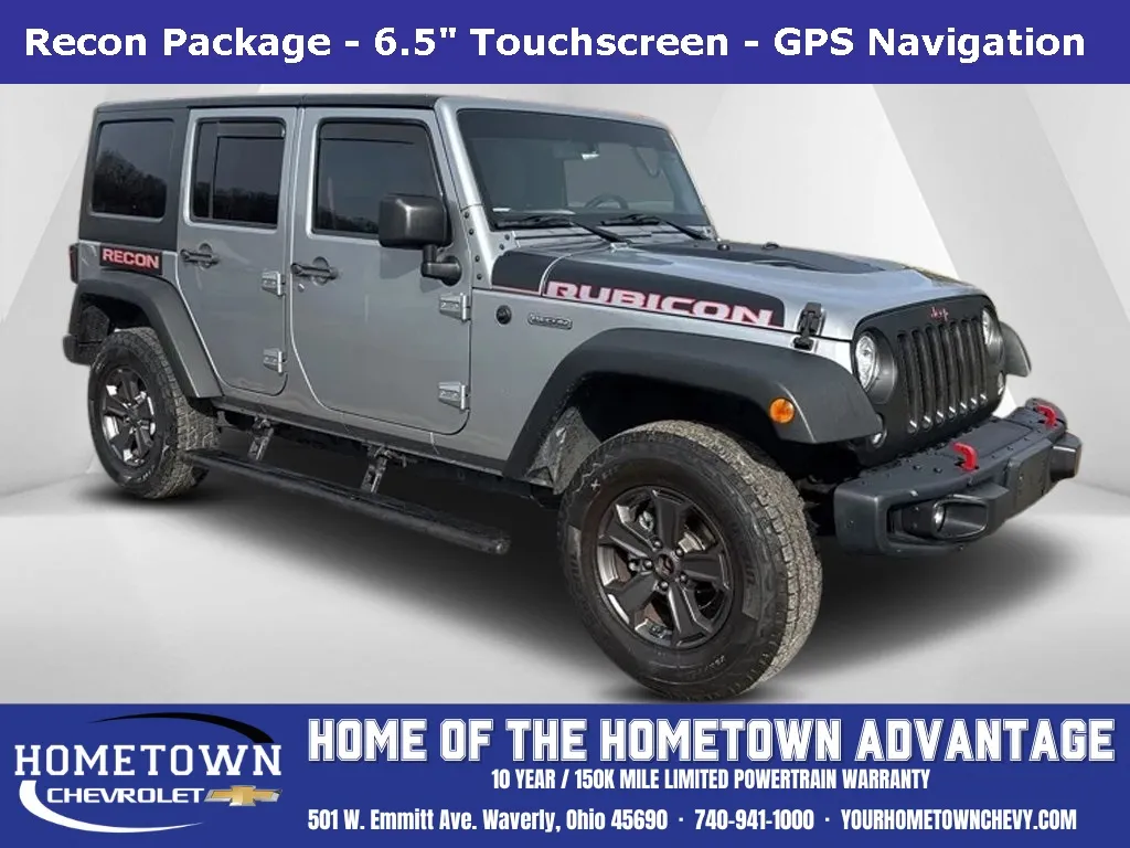 Silver 2017 Jeep Wrangler Unlimited Rubicon Recon for sale in Waverly, OH