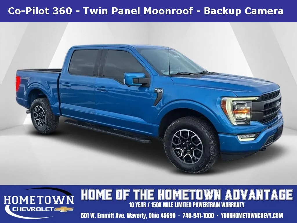 Blue 2021 Ford F-150 Lariat for sale in Waverly, OH