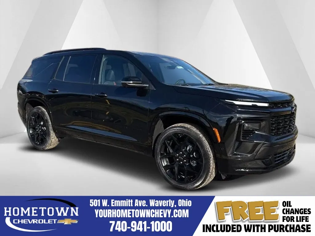 Black 2026 Chevrolet Traverse RS for sale in Waverly, OH