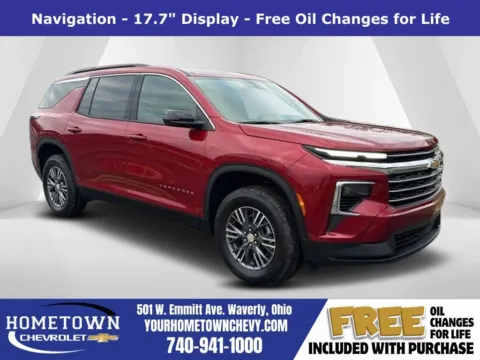 Red 2026 Chevrolet Traverse LT for sale in Waverly, OH