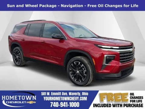Red 2026 Chevrolet Traverse LT for sale in Waverly, OH