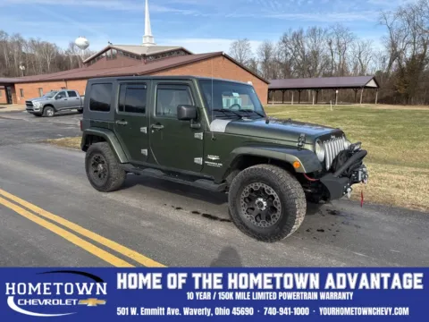 Green 2007 Jeep Wrangler Unlimited Sahara for sale in Waverly, OH