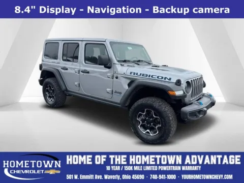 Silver 2021 Jeep Wrangler Unlimited Rubicon 4xe for sale in Waverly, OH