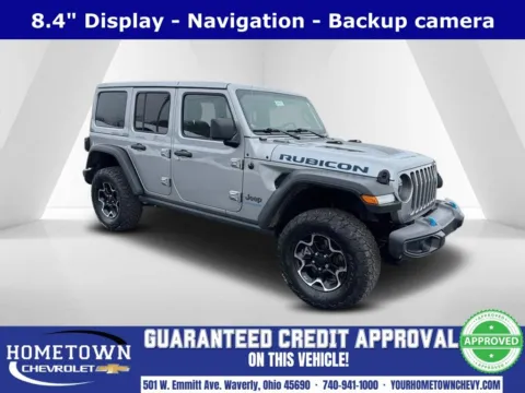 Silver 2021 Jeep Wrangler Unlimited Rubicon 4xe for sale in Waverly, OH