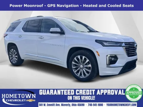 Blue 2022 Chevrolet Traverse Premier for sale in Waverly, OH