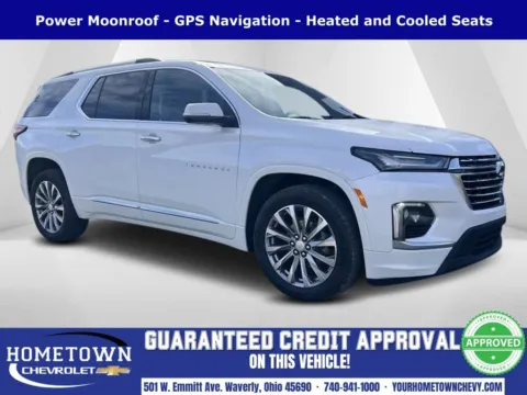 Blue 2022 Chevrolet Traverse Premier for sale in Waverly, OH
