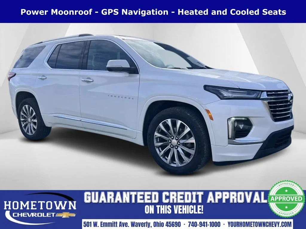 Blue 2022 Chevrolet Traverse Premier for sale in Waverly, OH