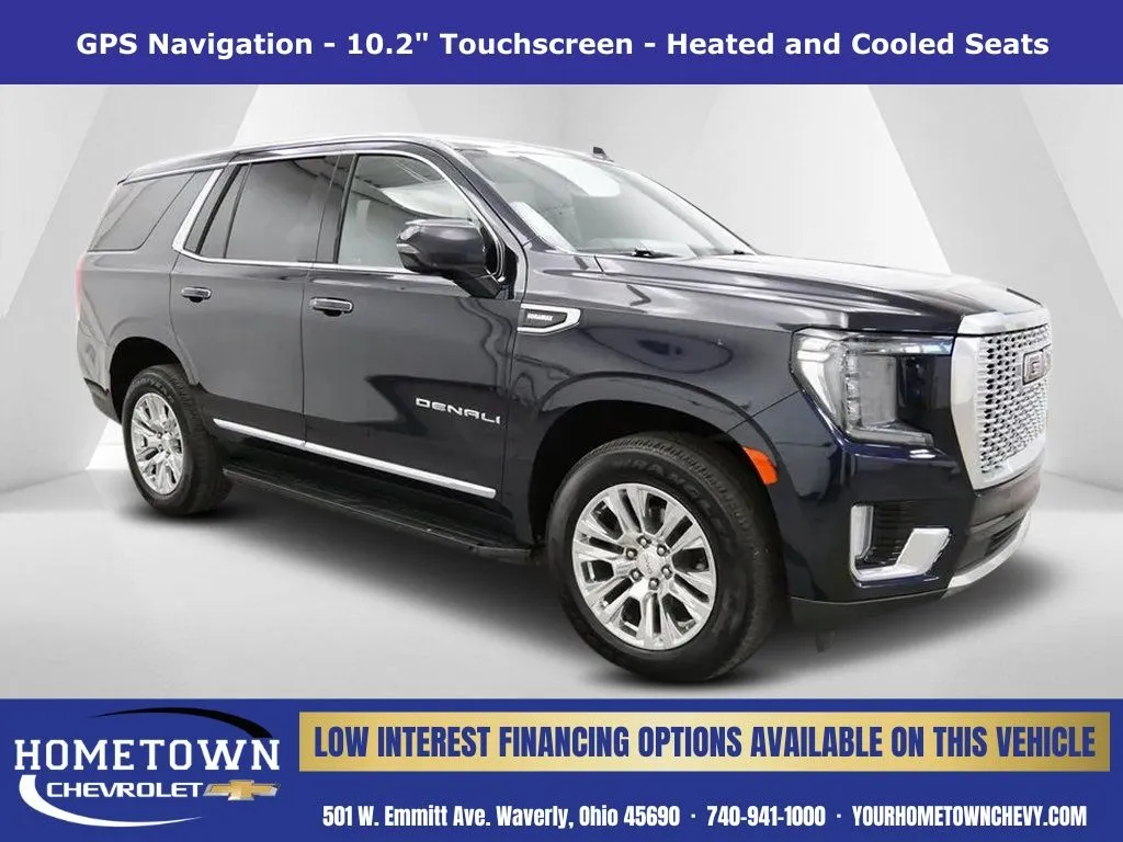 Blue 2021 GMC Yukon Denali for sale in Waverly, OH