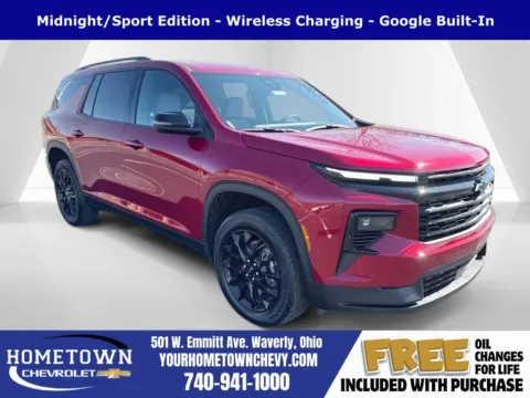 Red 2026 Chevrolet Traverse LT for sale in Waverly, OH