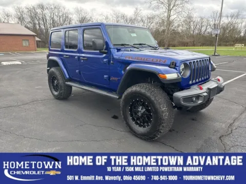 Blue 2019 Jeep Wrangler Unlimited Rubicon for sale in Waverly, OH