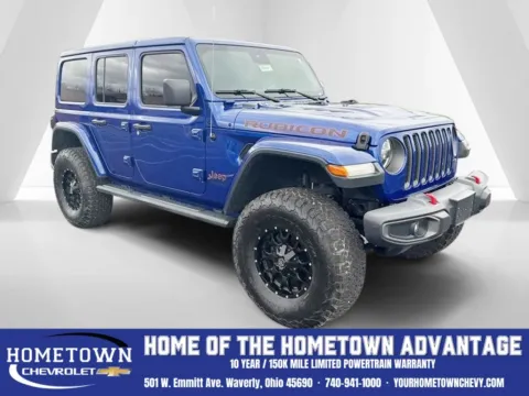 Blue 2019 Jeep Wrangler Unlimited Rubicon for sale in Waverly, OH