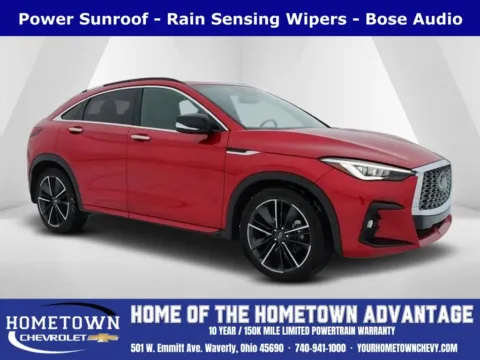 Red 2022 INFINITI QX55 ESSENTIAL for sale in Waverly, OH