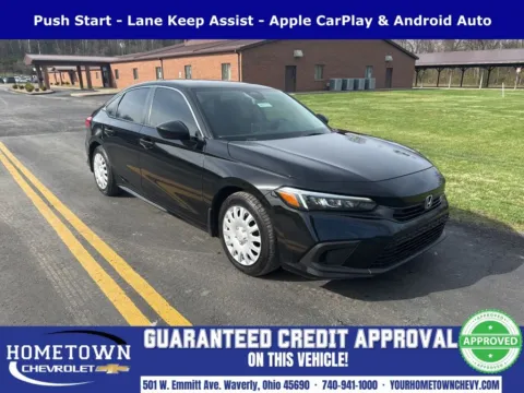 Black 2023 Honda Civic LX for sale in Waverly, OH