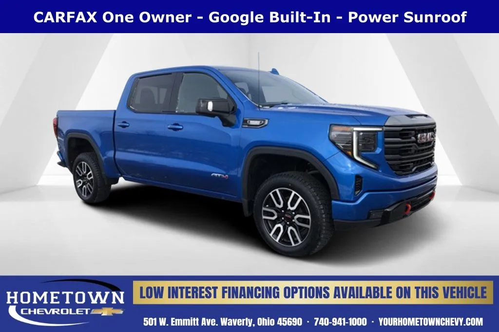 Blue 2022 GMC Sierra 1500 AT4 for sale in Waverly, OH