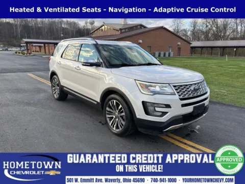 White 2017 Ford Explorer Platinum for sale in Waverly, OH