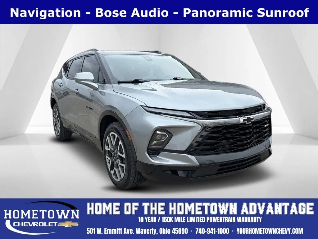 Gray 2025 Chevrolet Blazer RS for sale in Waverly, OH