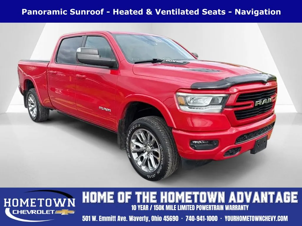 Red 2022 Ram 1500 Laramie for sale in Waverly, OH
