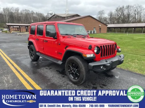 Red 2021 Jeep Wrangler Unlimited Sahara Altitude for sale in Waverly, OH