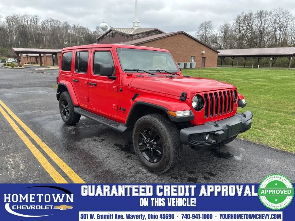 Red 2021 Jeep Wrangler Unlimited Sahara Altitude for sale in Waverly, OH