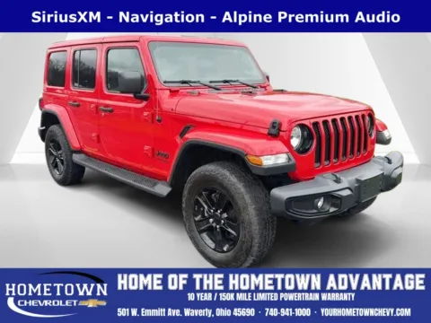 Red 2021 Jeep Wrangler Unlimited Sahara Altitude for sale in Waverly, OH
