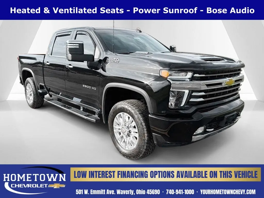Black 2022 Chevrolet Silverado 2500HD High Country for sale in Waverly, OH