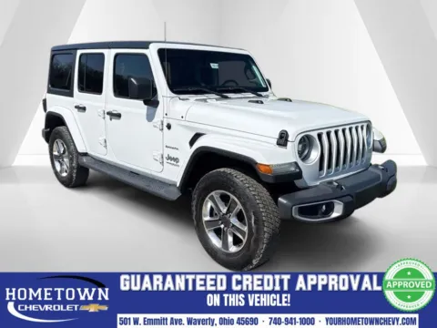 White 2020 Jeep Wrangler Unlimited Sahara for sale in Waverly, OH
