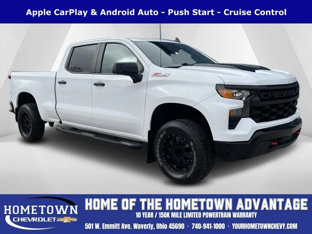 White 2023 Chevrolet Silverado 1500 Custom Trail Boss for sale in Waverly, OH