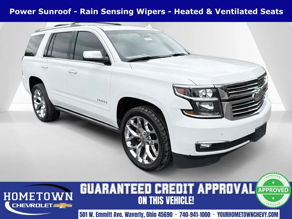 White 2019 Chevrolet Tahoe Premier for sale in Waverly, OH