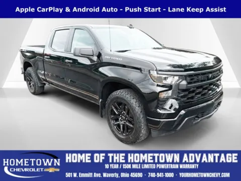 Black 2024 Chevrolet Silverado 1500 Custom for sale in Waverly, OH