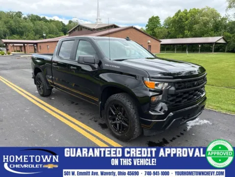 Black 2024 Chevrolet Silverado 1500 Custom for sale in Waverly, OH