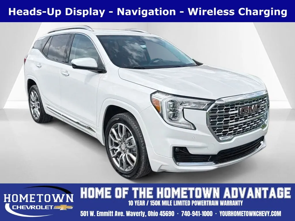 White 2024 GMC Terrain Denali for sale in Waverly, OH